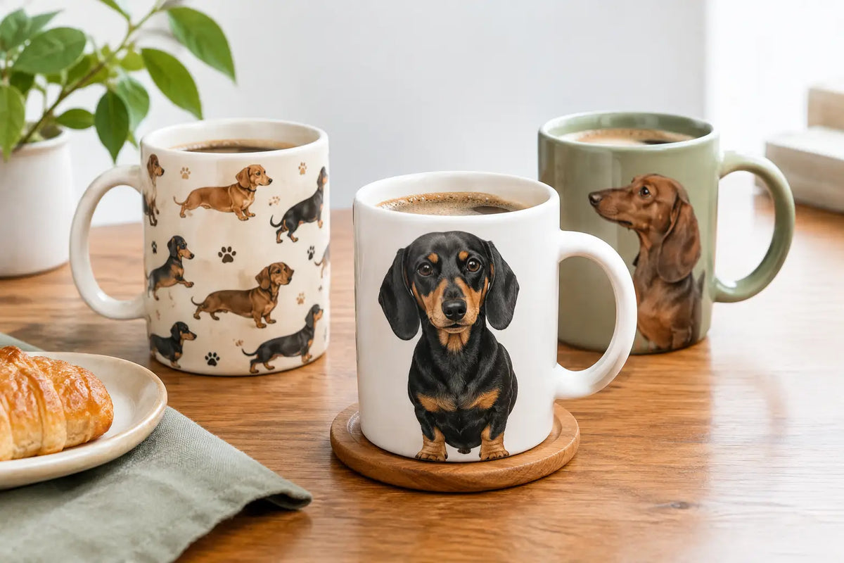 Dachshund Themed Coffee Mugs for Daily Joy